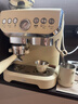 雪特朗 【政府补贴】意式半自动咖啡机家用磨豆机奶泡机研磨一体 可视压力显示AC-517E 【双系统双泵】米白色 实拍图