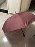 天堂 防风雨伞长柄 雨伞半自动男士商务伞超大伞面 酱红 实拍图