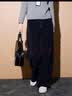 三彩2025冬季新款慵懒雪尼尔香蕉裤长裤松紧高腰宽松垂感显瘦M 藏青色 L 165/72A 实拍图