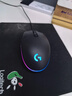 罗技（G）G102第二代游戏鼠标 RGB流光灯效鼠标 轻量化  游戏级8000DPI传感器 黑色 200-8000DPI 实拍图