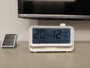 康巴丝闹钟学生2025新款温湿度电子时钟儿童小学桌面时钟背光夜灯 2388A 白色 实拍图