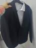 法蒙泽西服套装男士三件套商务职业正装小西装男结婚新郎上班修身外套男 黑色(西服+西裤+衬衫+大礼包) 2XL 【125-140斤】 实拍图