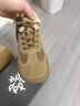 ZHR勃肯鞋女冬季短毛绒休闲女鞋反绒牛皮百搭棉鞋女 EH278B卡其37 实拍图