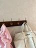 伊思家挂衣架墙上壁挂衣服挂钩挂衣钩进门玄关入户门后口钥匙免打孔实木 浅卡色【6钩】强力承重实木 实拍图
