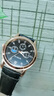 正品男士手表高档休闲石英表简约气质男表皮带高颜值罗马时尚腕表 黑色运动款 实拍图