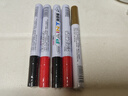 得力（deli）油漆笔DIY防水防油不掉色白色黑色马克笔记号笔工业补漆轮胎笔涂鸦笔金属模型补漆笔 【单支金色】2.0mm线幅 实拍图