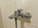 箭牌全铜混水阀淋浴龙头卫生间冷热水龙头浴室简易花洒套装浴缸龙头 C款 方形三联龙头(带下出水） 实拍图