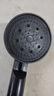 增压花洒喷头黑武士魔幻五档淋浴花晒头淋雨喷淋花酒超强单热水器 黑武士花洒 实拍图