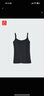 优衣库女装AIRism Bra吊带衫/空气衣加杯背心凉感U领带胸垫482186 09 黑色 L /160/88 实拍图