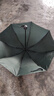 手动折叠雨伞男女晴雨伞防晒两用遮太阳伞加固防风黑胶银胶三折伞 8骨纯色手动伞（颜色随机） 实拍图