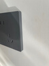 NVC雷士电工开关插座 免喷涂哑光大板 10a斜五孔插座墙壁插座面板 N25柏林灰 实拍图