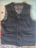 袋鼠（DAISHU）羽绒马甲男士羊毛呢加厚商务保暖羽绒服背心男秋冬中老年坎肩内搭 99哈青【白鸭绒】 XL (180) 实拍图