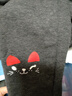南极人儿童裤子女童打底裤女孩学生秋冬加绒加厚保暖裤子 猫咪深灰 140 实拍图