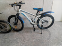 凤凰（Phoenix）儿童自行车山地车男女学生脚踏车6-15岁童车 霸道 白蓝色 22寸 实拍图