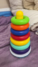 MKBIBI叠叠乐婴儿套圈玩具早教不倒翁彩虹套圈环积木1-3岁生日礼物 实拍图