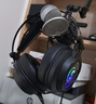 COLORFIRE七彩虹【电竞专业款7.1+EQ调音】头戴式游戏有线耳机台式电脑笔记本麦克风降噪吃鸡听声辨位USB H10ultra骑士黑【专业电竞款】 电竞游戏必备款 实拍图