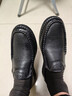 宜驰（EGCHI）皮鞋男士头层牛皮舒适耐磨透气时尚商务休闲鞋 JS1931 黑色 41 实拍图