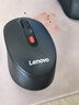 联想（Lenovo）无线蓝牙双模充电鼠标  便携办公鼠标人体工学设计 适用台式机一体机笔记本平板 M28黑色 实拍图