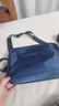 鳄鱼恤时尚布包男士简约单肩包包轻便大容量斜挎男包生日礼物B1937蓝色 实拍图
