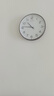 康巴丝（Compas）挂钟客厅钟表 简约石英钟表挂墙时钟 3294A 桤木白 实拍图