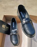 宜驰（EGCHI）女鞋子单中老年妈妈鞋子女士皮鞋乐福鞋 H7523 黑色 41 实拍图