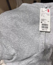 优衣库女装罗纹亨利领T恤/长袖修身短款内搭打底25新款479591 02 浅灰色 L /160/88A 实拍图