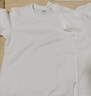 优衣库男女装大师T AIRism宽松圆领T恤五分袖短袖475355 465185 475355/00白色 L 实拍图