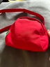 酷达妮上班杂物运动休闲手机斜挎小包包女士2025新款轻便贝壳包帆布包 红色 实拍图