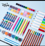 迪士尼（Disney）画笔套装160件 儿童绘画套装女孩生日礼物幼儿园小学生绘画礼盒水彩笔画笔 冰雪奇缘DM29445F 实拍图