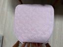 钟爱一生冬季毛绒坐垫屁垫椅子垫座垫海绵垫家用餐椅垫子久坐保暖可拆洗 灯芯绒海绵垫（粉色） 40*43cm马蹄形 实拍图