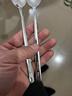 广意 304不锈钢勺子 汤勺汤匙家用加厚加大餐勺调羹饭勺2支装 GY8663 实拍图