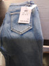 狮子聪  加绒牛仔裤女外穿弹力修身显瘦小脚加厚保暖带绒2025冬季新款 复古蓝银灰绒(SJ-6666) 30 实拍图