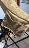 探险者（TAN XIAN ZHE）户外折叠椅露营椅子月亮椅便携折叠桌椅高靠背躺椅小凳子钓鱼椅 经典舒适款卡其【3重绷带加固】 实拍图