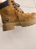 骆驼（CAMEL）【山越】工装靴女新款厚底马丁靴 L25W076018 土黄(反绒皮) 37 实拍图