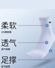 安踏（ANTA）【多双装】运动袜男女棉质吸汗透气中长短袜训练跑步篮球袜子 【长袜4双装-透气防臭】全白 L（43-46码） 实拍图
