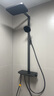 九牧（JOMOO）花洒全套淋浴套装琴键置物增压自清洁净雨淋浴器36694 枪灰 实拍图