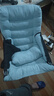 澜虞 懒人沙发椅宿舍椅子单人沙发懒人椅带脚凳寝室电脑沙发凳看书午休椅靠背椅家用卧室躺椅小户型可拆洗 【天蓝色】加厚单椅+三档+抱枕+脚踏 加固款 实拍图