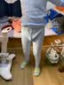 猫人儿童保暖内衣男童加厚秋衣秋裤中大童三层夹棉套装 圆领浅蓝 160 实拍图