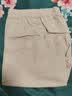 优衣库男装女装麻混纺松紧短裤休闲棉麻中裤/起居裤/可外穿477515 30 浅米色 3XL 实拍图