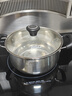 爱仕达（ASD）汤锅304不锈钢蒸汤锅 炖煮锅复底小汤锅22CM燃气电磁炉通用奶锅B1 实拍图