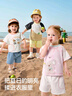巴拉巴拉宝宝短袖套装男童夏装女童洋气两件套2025时尚清新萌208225119201 实拍图