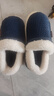 牧童儿童棉拖鞋男冬加绒保暖家居鞋室内软底亲子包跟棉鞋女 浆果蓝170 实拍图
