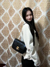 CinvaiKrose通勤包包女包2025新款斜挎包女士单肩链条包生日圣诞节礼物送女友 黑色Black【小号】送女友老婆走心 实拍图