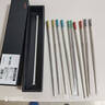 双枪 316L不锈钢筷子家用 防滑公筷专筷多色五福临门筷餐具套装5双装 实拍图