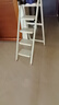 梯子家用伸缩折叠梯加厚小型轻便便携家庭室内人字梯多功能乔迁梯 【加宽加厚踏板】奶油白-五步梯 实拍图