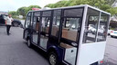 电动观光车四轮11座14座燃油封闭式全包围售楼处看房车景区点游乐场公园校内旅游览电瓶摆渡接驳车 14座敞篷顶配 实拍图