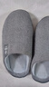 洁丽雅棉拖鞋女秋冬季室内家居防滑保暖拖鞋厚底毛毛女士家用男棉鞋外穿 深灰 【抗菌升级款】 42-43 (适合41-42码) 实拍图