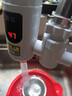 新飞电热水龙头免安装家用即热式热水器速热小厨宝过水热加热水龙头 白色免安装【漏电保护器】 实拍图