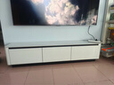 邦菲尼实木烤漆岩板电视柜茶几组合套装轻奢家用落地电视机柜 白色柜【冰川白岩板】 1.8米电视柜 实拍图