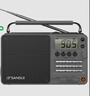 山水（SANSUI）M36全波段老人收音机老年人插卡音乐播放器便携式随身听FM调频广播音响充电迷你蓝牙音箱 灰色 实拍图